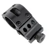 Utomhus 45 DEGRESS 25 mm Tactical Offset Ring Rifle Ficklight Torch Laser Mount Rail 20mm Weaver Hunt Accessories