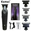 Hårtrimmer Kemei 2299 Barber Cordless 0mm Zero Gap Gravering och trimmaskininformation Professionell Electric Cutting Q2404272