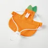 Hundebekleidung Hut Orange Form Haustier Baseball Mütze Cartoon Hunde im Freien waschbare Windschutz -Gurt -Sonnenschutz Caps Supplies