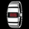 Montre-bracelets Benlydesign Unique Metal es rétro linguistique pour les hommes Fashion Punk Tendance électronique Y2K X6000 Q240426