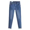 Frauen Jeans Maxdutti England Stil High Women Street Burrs Skinny