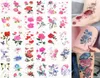 30pcslot Rose Flower Water Transfer Pegatizs Butterfly Mujeres Arm Body Manga Fake Art Decorations8661681