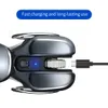 DANCESUL AUTO SLEEP 2,4 GHz Souris sans fil Ergonomic Alien Look Mouse Metal Mouse pour ordinateur portable PC avec récepteur USB