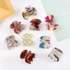 Hair Clips Barrettes 2/5-piece set of cute acetic acid mini hair clips with colorful crab suitable for children girls sweet Korean barrels