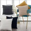 Cuscino 45x45 cm Boho White Throw Cover Linen Cotton Linen per divano domestico Divano soggiorno Decorazione della camera da letto