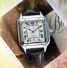 Date automatique Iced Out Men Three Stiches Watch Ultra Thin Style Batterie Quartz Rose Gol Calendrier Calendrier Conte