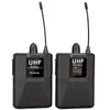 Microfoni UHF Dual Channel Mic microfono a microfono per microfono per SLR 65m Intervista alla fotocamera DSLR -Single