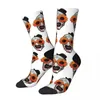 Men's Socks Art The Clown Terrifier 2 Sunflower Sunglasses Harajuku Super Soft Stockings All Season Long For Birthday Present