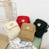 Shoulder Bags Or Women Fashion Messenger Corduroy Cartoon Bear Canvas Handbags Female Mini Purses Casual