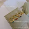 Brand Designer Brand Clover Ring con Diamond High Version White Fritillaria V Gold Gold Abbinata Laser intagliato Natural Giade Red Midaglie
