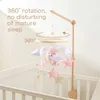 Mobiles # Baby Wood Mobile Bed Bell Rattles Toys Felt Soft Felt Pink Cartoon Bear Toddler Berce
