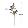 Kwiaty dekoracyjne sztuczna długa gałąź mini kwiat róży fałszywy realistyczny jasny kolor Faux Silk Nordic Decor Home Decor Real Touch Roses