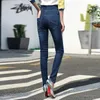 Dames jeans dames winter hoge taille magere broek fleece /no fluwelen elastische jeggings casual oversized voor vrouwen warm