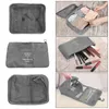 Storage Bags 7PC Clothes Bag Set Packing Square Multifunctional Suitcase Organiser Holiday Travel