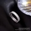 Merk V Gold Van Verkoop Tienduizend bloemen Kralen rand Diamant paar ring dik vergulde 18k gepersonaliseerde wijsvinger