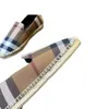 Poly's Rainbow Plaid Canvas One Step Lefu Shoes, Flat Bottom Women's Fisherman Shoes