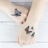 Фестиваль перевода татуировки 3D бабочка татуировка цветы акварели временный боди -арт наклейка одноразовая макияж макияж Tatouage Temperaire 240426