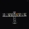 Bougeoirs Décoration de maison 9 ARM SUPPREE DE VERRE CRISTAL ROUNDE BOL COLL