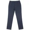 Women's Pants Navy Blue Suit For Women 2024 Spring And Autumn Temperament Split Professional Cropped Ankle-Tied Trousers Casual Work Pan