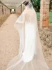 Vestidos topQueen v30 mole de camada única véu com borda cortada fotos reais de 3m Catedral Cathedral Casamento Véu italiano Tulle Véil