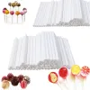 Outils 50 / 100pcs / Set Plastic Lollipop Stick Safe White Cake Pop Sucker Sucks pour Chocolate Sugar Candy Lollypop DIY Moule de boulange de cuisson