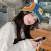 ベレット日本の花漁師帽子女性Xia Ya feng Hollow編みウール秋と冬のバケツ