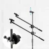 Microphones Metal Microphone Stand Alimable Boom Boom Stands Téléphone Téléphone Téléphone Boullage du support de téléphone 55 cm