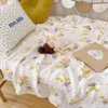 Couvertures vintage à imprimé floral mousseline née de bébé swaddle couverture pour bambou coton enveloppe de gaze serviette de bain serviette