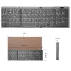 Claviers pliant Bluetooth Wireless Keyboard pliable pliable Nupad Number Pad pour Tablet PC d'ordinateur Windows Android IOS, etc.