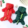 Hondenkleding fleece hond kleding cosplay pet hoodies winter warme honden jas jas voor kleine honden jumpsuits chihuahua Yorkie kleding huisdier kleding d240426