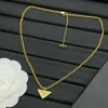 2024 New Triangle 159421 Hot Selling Letter Pendant Necklace Popular Letter Necklace Women's and Men's Fashion Long Versatile Pendant