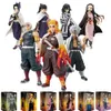 Figure giocattolo d'azione personaggio animato personaggio demone killer personaggio d'azione giocattolo kimetsu no yaiba bambola tanjiro nezuko zenitsu personaggio inosuke warrior pvc modello toyl2403