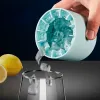 Verktyg Cylinder Silicone Ice Cube Mold Freeze Freeze Silicone Ice Maker Ice Cup Creative Cylinder Ice Bucket Whisky Beer Maker