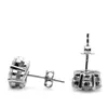 Ready To Ship GRA Hip Hop Stud Earrings Moissanite Men Earrings 925 Sterling Silver Cluster Flower 9mm Moissanite Rings