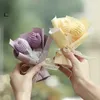 ミニかぎ針編みの花の花束階級花束デイジー・ニットフラワーウェディングゲストギフトマザーデイギフトディアデラマドレ240424