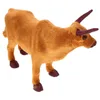 庭の装飾子牛の装飾装飾品ベッドロムルーム動物牛モデルベッドルーム彫像の小さなプラスチックの屋外の置物の生活