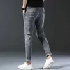 Mäns jeans 2024 NYA MENS SPRING/SUMMER KOREAN EDITION COMMONT