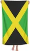 Jamaica Flag Jamaican Beach Handduk för vuxna Absorberande Portable Lightweight Filt Handdukar Mjuka badhanddukar för Beach Gym Travel 240415