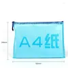 Storage Bags 1 Pc A3/A4/A5/A6 Waterproof Plastic Zipper Paper File Folder Book Pencil Pen Case Bag Document Office Student Supply