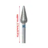 Bits Diamond Diamond Nail Bits Cutticle Cleaner para perfuração elétrica Manicure Pedicure Polishing Uil Art Tool Salon Supplies Home Supplies