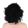 Peruka czarna średnia, długa, popularna popularna peruka męska