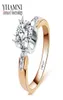 Yhamni Brand Jewelry Have 18kgp Stamp Ring Gold Set 1 Carat 5a Sona Diamond Engagement Wedding Rings for Women 18kr0152350674