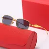 Lunettes de soleil designer Ka Family Sunglasses Mens Metal Leopard Head Fashion Sunglasses Fume Full File Small Box Lunettes Cadre