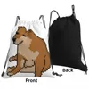 Backpack Pixelated Cheems Backpacks Fashion Portable Drawstring Bags Bundle Pocket Sundries Bag Book For Travel Students