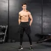Byxor mäns komprimering byxor manliga tights leggings för att köra gym sport fitness snabb torr byxor joggings träning svarta sportbyxor