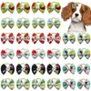 Hundkläder 50/100 datorer Valp Grooming Accessories Summer Fruit Style Hair Rubber Bands Pet Products For Bows