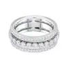 Projektant Swarovskis Biżuteria Wysoka wersja Transfer Bead Three Pierścienie Pełny diamentowy pierścień żeński element jaskółki kryształowy pierścień kryształowy