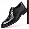 Повседневная обувь мужская высококачественная кожаная черная мягкая нижняя весна и осенний бизнес -бизнес формальная одежда