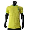 Fußballtrikots-Herren-Trails-Einrichtungen 23-24 Bar X Nationalmannschaft Fünf-Sterne Jacquard Yellow Home Player Version Jersey Sportswear Kurzärärmische Trainingsuniform