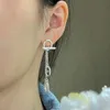 2024 Nouveaux boucles d'oreilles de conception de nez de cochon en argent sterling à glace